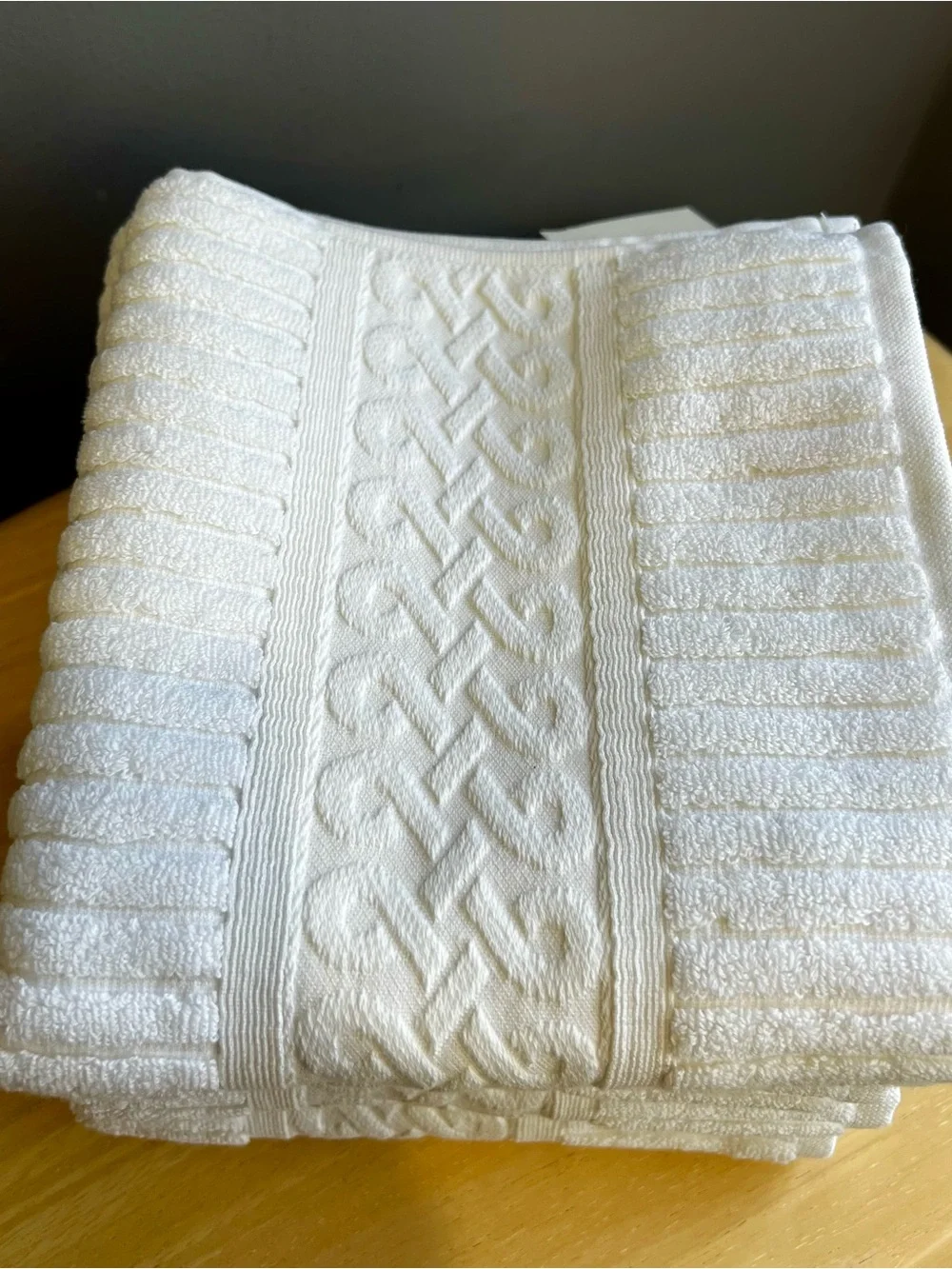 4 Premier Collection White Hand Towels By Dost are NWT